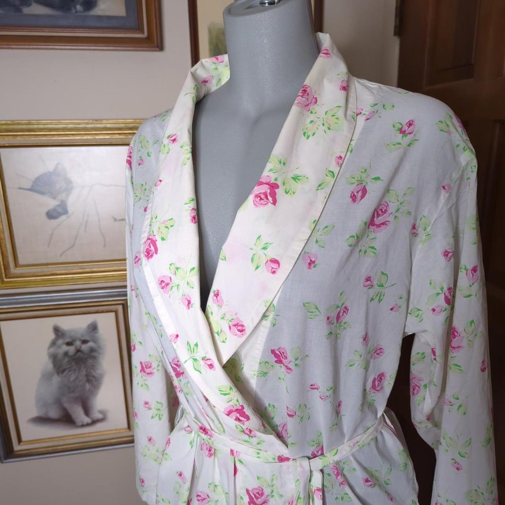 Vintage floral robe by Victoria secret